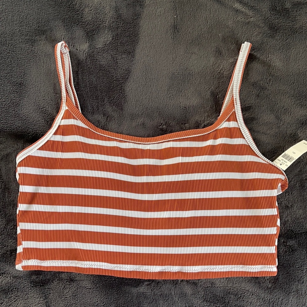 Aerie Ribbed Striped Bikini Top